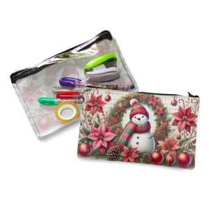 Lapicera Estuche para Navidad Regalos de Navidad cf Muñeco de Alegría