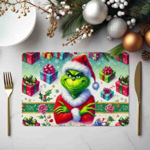 Manteles Individuales de Navidad el Grinch bebe Mod. 5