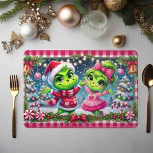 Tapetes Navideños del Grinch Perfectos Mod. Pareja