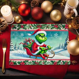 Manteles Individuales de Mesa del Grinch Mod. 4