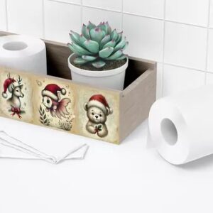 Viniles Decorativos Cocina y Baño Animales del Bosque navideño
