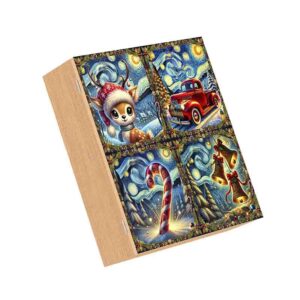 Vinil Adherible para Cocina Navideño Noche Estrellada