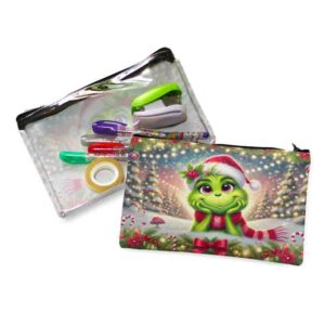Grinch pequeño lapiceras de tela regalos para mujer navidad MOD. Bosque