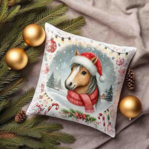 Cojines navideños estilo Animalitos granja MOD.Caballo