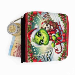 Monederos grinch pequeño regalos para la navidad MOD. Desliz de Picardía