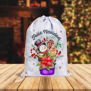 Sacos Navideños de Santa Claus personalizados Fantasía Navideña