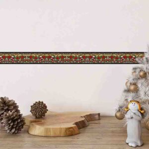 Lujo Navideño Cenefas Adhesivas Decorativas para Paredes Fantasía Navideña