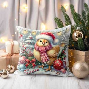 Cojines navideños estilo Animalitos granja MOD.Gallina