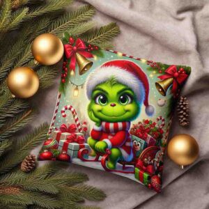 Cojines del grinch navideño decoracion MOD. Grinch Niño en Navidad