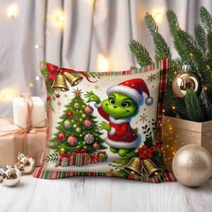 Cojin de grinch navideño original MOD. Grinch en el Árbol de Navidad