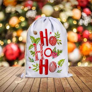 Costalitos Navideños para Detalles y Dulces Ho Ho Ho Mágico