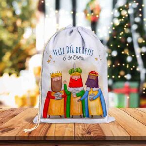 Sacos Navideños para Regalos de Navidad Magia de Reyes