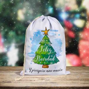 Costalitos Navideños para Golosinas o regalos Magia en el Árbol