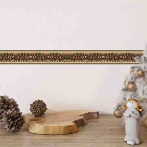 Navidad en Vinilo Cenefas Adhesivas de Lujo Moños y conos