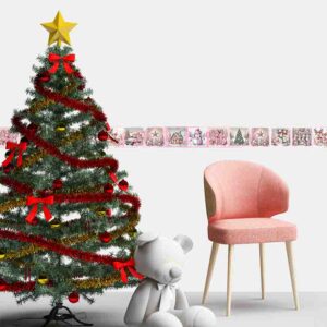 Adornos Navideños en Cenefas Adhesivas Magia Instantánea Navidad de Caramelo