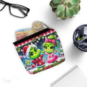 Detalles navideños portamonedas navidad grinch MOD. Pareja Traviesa