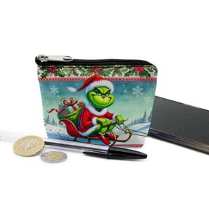 Monederos grinch navideño regalos de navidad para mujeres MOD. Paseo Travieso