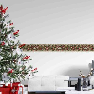 Cenefas Navideñas con Toque Retro Vintage en Cuadros  Regalo Nevado