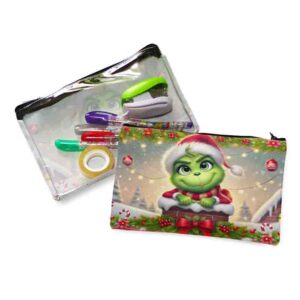 Regalos navideños estucheras grinch MOD. Salioendo de chimena