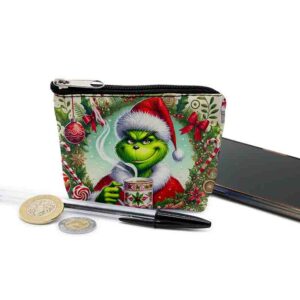 Navidad grinch monederos mujer regalos chuscos para navidad MOD. Sonrisa Pícara