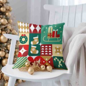 Fundas de cojines navideños estilo Nórdico minimalista MOD. Sueños y Regalos