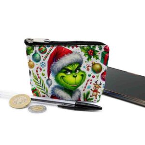 Detalles para regalar en navidad portamonedas merry grinch mas MOD. Toque Festivo