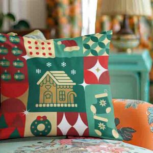 Cojines de navidad estilo Nórdico minimalista MOD. Villa de Galleta