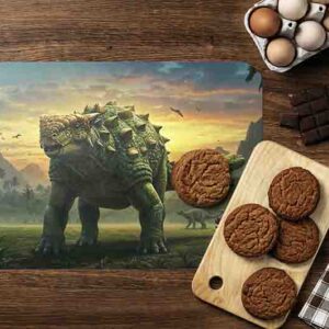Manteles individuales para mesa adornos de dinosaurios Mod.Ankylosaurus
