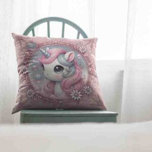 Cojines moderno de unicornio para sala o dormitorio Chispa de Algodón