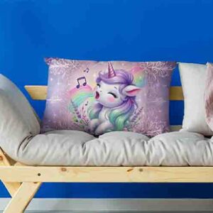 Fundas de Almohadas Unicornio Decorativas  Melodía Mística