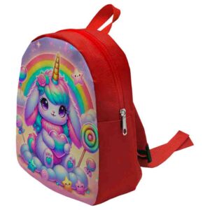 Mochilitas para dulceros feliz cumple unicornio Conejito de Ensueño
