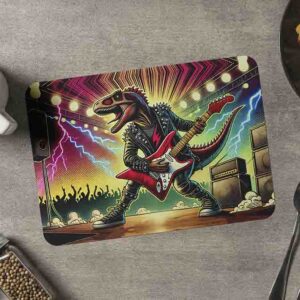 Fiesta tematica dinosaurios individual mantel Mod.Jurassic Rockstar