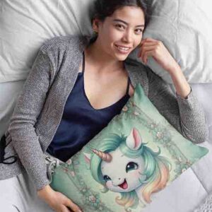 Fundas Almohadas de Unicornio Encantado Risitas de Menta