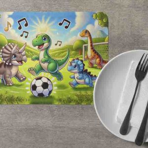 Mantelitos para mesa decoración dino Mod.Jurassic Champions