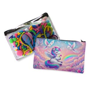 Lapicera infantil temática unicornio Arco Brillante