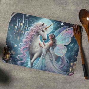 Mantelitos temáticos de unicornio para niños Amor de Hadas