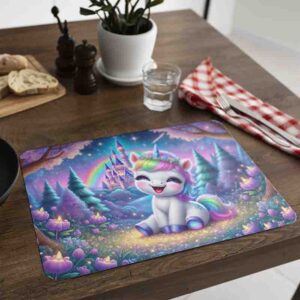 Mantelitos unicornio para fiestas infantiles Castillo Mágico
