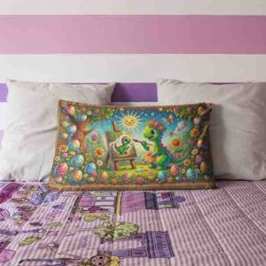 Funda de dinosaurio almohada para niño Mod.Creatividad Prehistórica