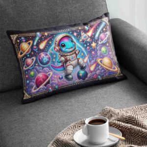 Almohada de dinosaurio funda infantil Mod.Dino Astronauta