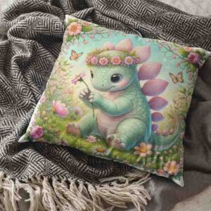 Fundas para cojín decoración de dinosaurios Mod.DinoPrimavera