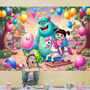 Boo de monster inc Backdrop photocall Mod.Dulce Aventura