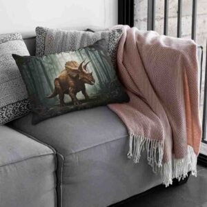 Funda de dinosaurio almohada para niño Mod.Triceratops