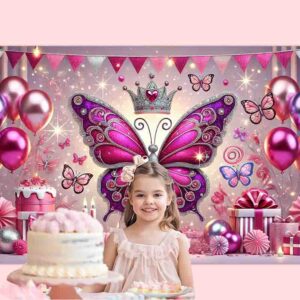 Temático fiesta de mariposa Backdrop fotos Mod.Dulce Princesa