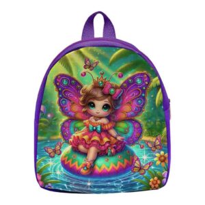 Mochilitas para dulceros fiesta temática de mariposas para niñas Mod.Hada del Lago Encantado