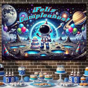 Fiesta de astronauta Backdrop fotos Mod.Despegue de Diversión