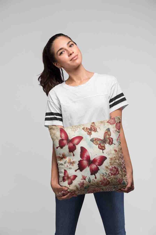 Fundas cojines de flores y mariposas aesthetic Mod.Ala Majestuosa - Image 2