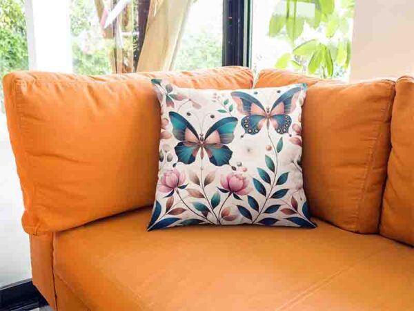 Cojines infantiles decoración con mariposa Mod.Alas Botánicas - Image 2