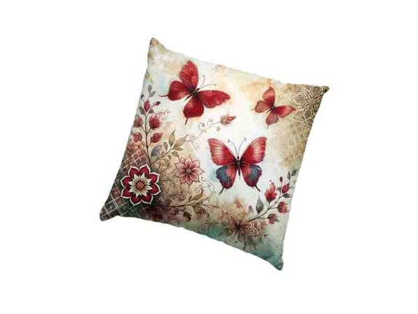 Fundas para cojín decorativo cama con mariposas Mod.Alas de Romance - Image 2