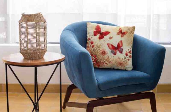 Fundas para cojín decorativo cama con mariposas Mod.Alas de Romance