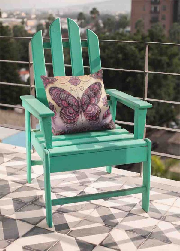 Cojines grandes para sala con mariposas Mod.Alas del Corazón - Image 2